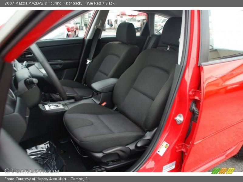 True Red / Black 2007 Mazda MAZDA3 s Touring Hatchback