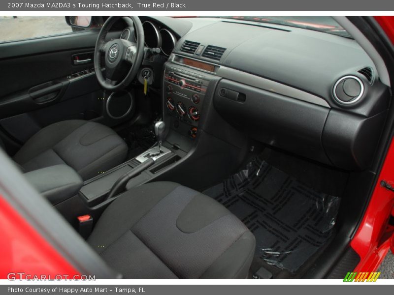 True Red / Black 2007 Mazda MAZDA3 s Touring Hatchback