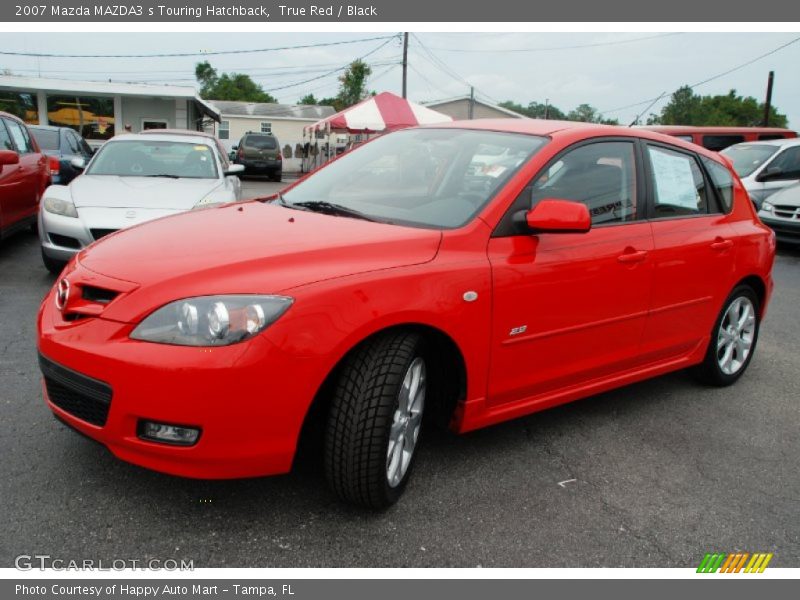 True Red / Black 2007 Mazda MAZDA3 s Touring Hatchback