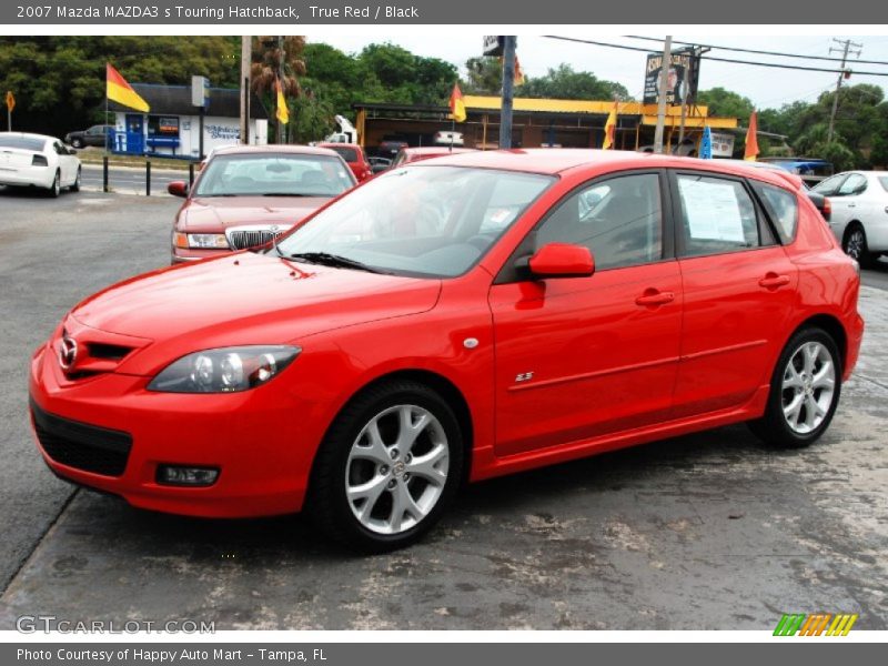 True Red / Black 2007 Mazda MAZDA3 s Touring Hatchback