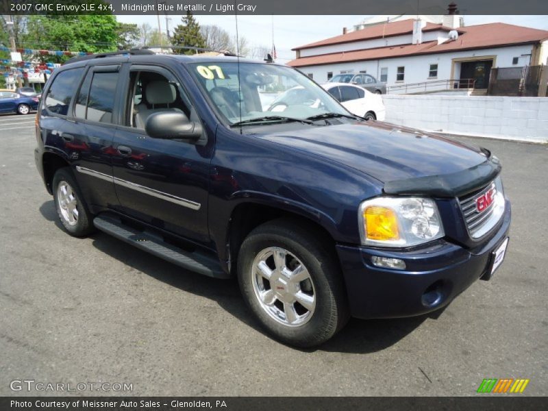 Midnight Blue Metallic / Light Gray 2007 GMC Envoy SLE 4x4