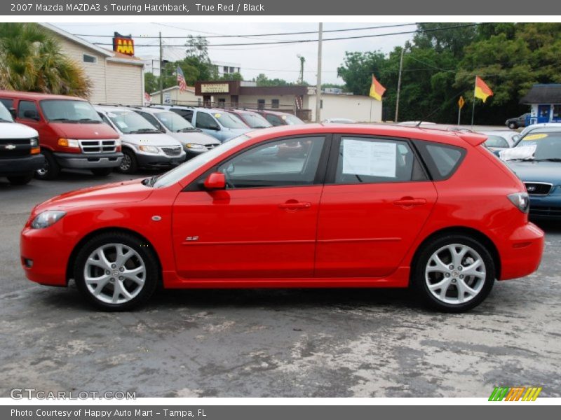 True Red / Black 2007 Mazda MAZDA3 s Touring Hatchback
