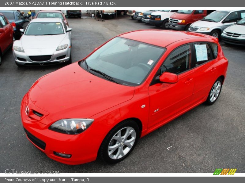 True Red / Black 2007 Mazda MAZDA3 s Touring Hatchback