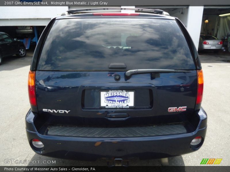 Midnight Blue Metallic / Light Gray 2007 GMC Envoy SLE 4x4