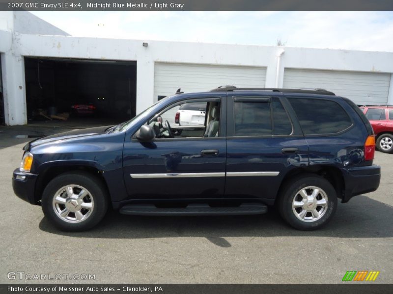 Midnight Blue Metallic / Light Gray 2007 GMC Envoy SLE 4x4