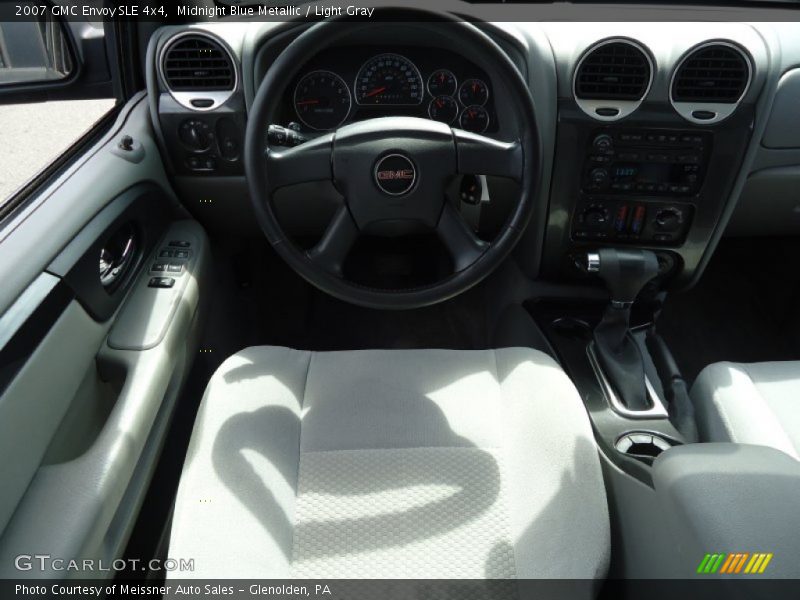 Midnight Blue Metallic / Light Gray 2007 GMC Envoy SLE 4x4
