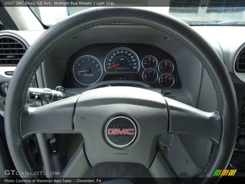 Midnight Blue Metallic / Light Gray 2007 GMC Envoy SLE 4x4