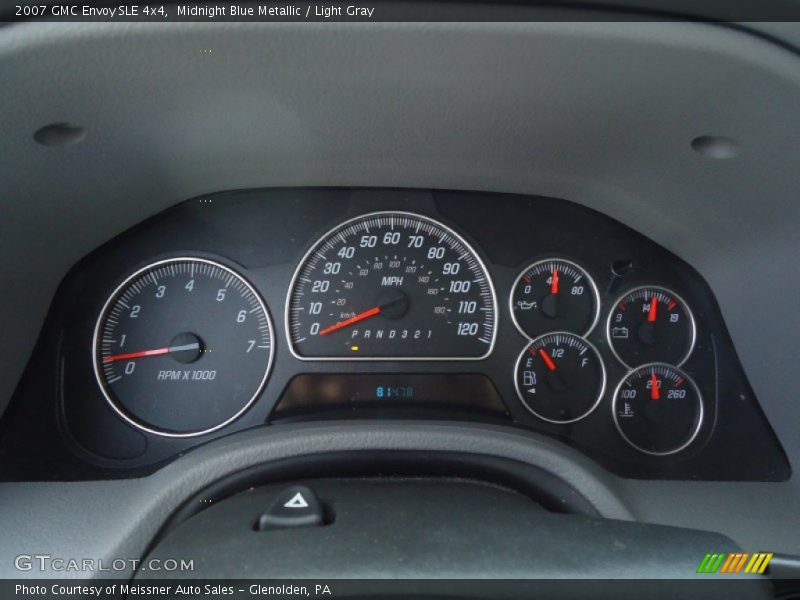 Midnight Blue Metallic / Light Gray 2007 GMC Envoy SLE 4x4