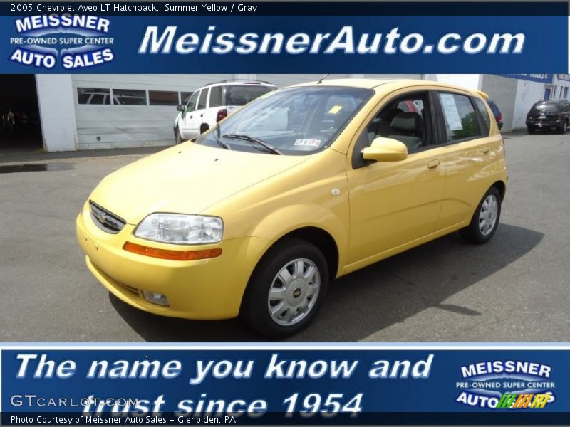 Summer Yellow / Gray 2005 Chevrolet Aveo LT Hatchback