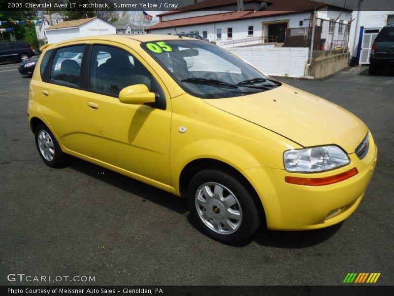 Summer Yellow / Gray 2005 Chevrolet Aveo LT Hatchback