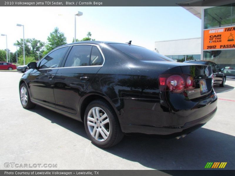 Black / Cornsilk Beige 2010 Volkswagen Jetta TDI Sedan