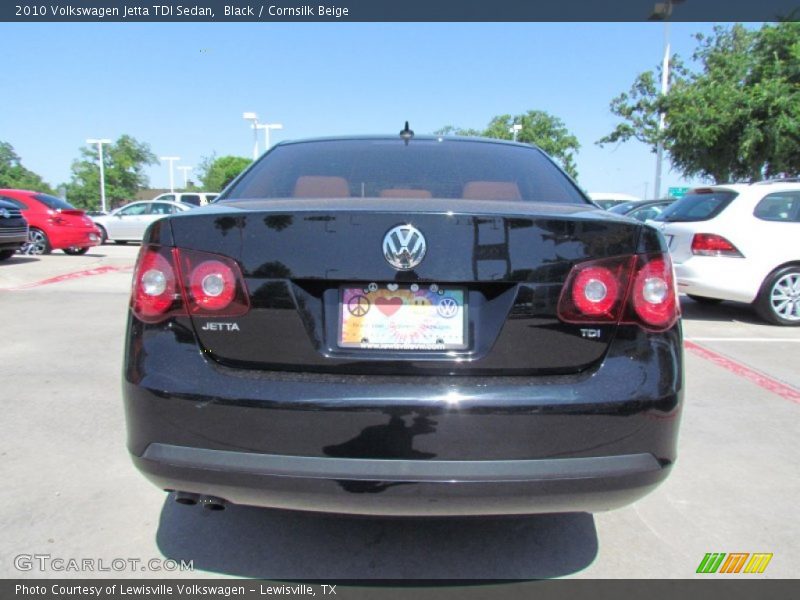 Black / Cornsilk Beige 2010 Volkswagen Jetta TDI Sedan