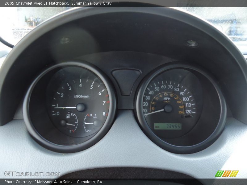 Summer Yellow / Gray 2005 Chevrolet Aveo LT Hatchback