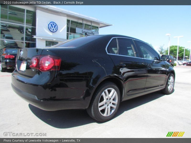 Black / Cornsilk Beige 2010 Volkswagen Jetta TDI Sedan