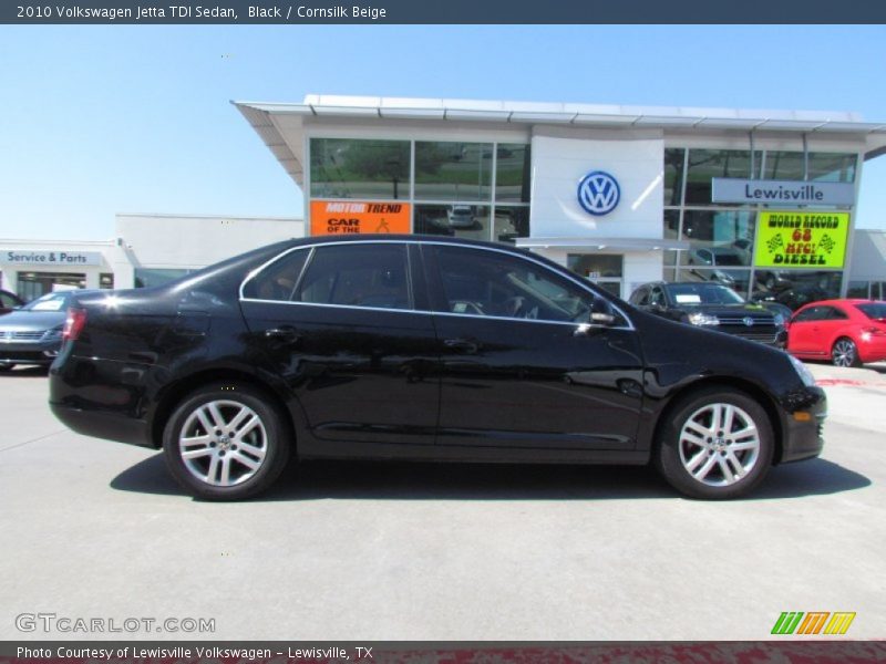 Black / Cornsilk Beige 2010 Volkswagen Jetta TDI Sedan