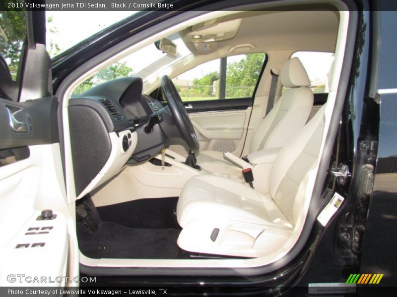 Black / Cornsilk Beige 2010 Volkswagen Jetta TDI Sedan