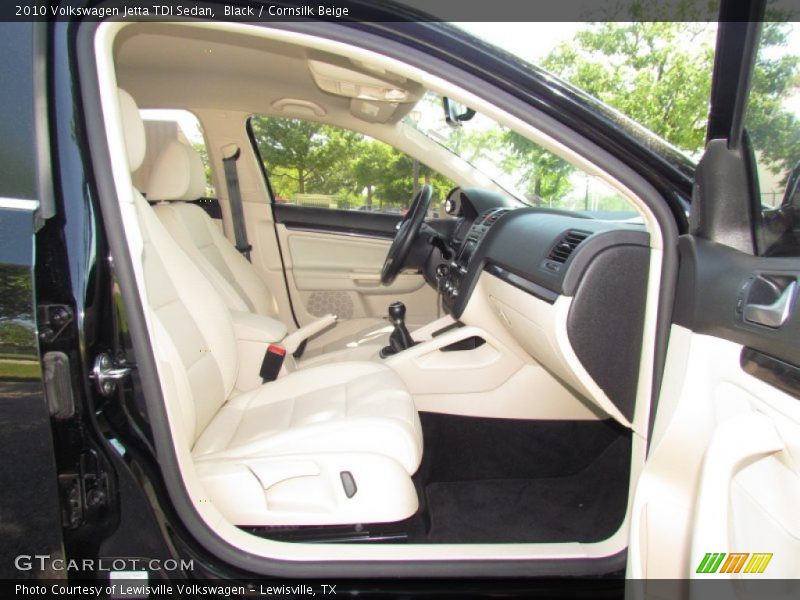 Black / Cornsilk Beige 2010 Volkswagen Jetta TDI Sedan