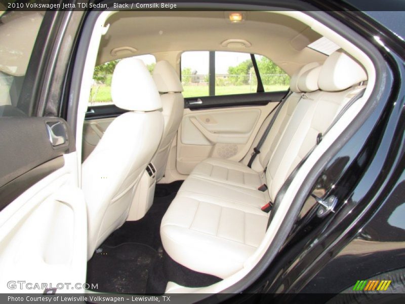 Black / Cornsilk Beige 2010 Volkswagen Jetta TDI Sedan