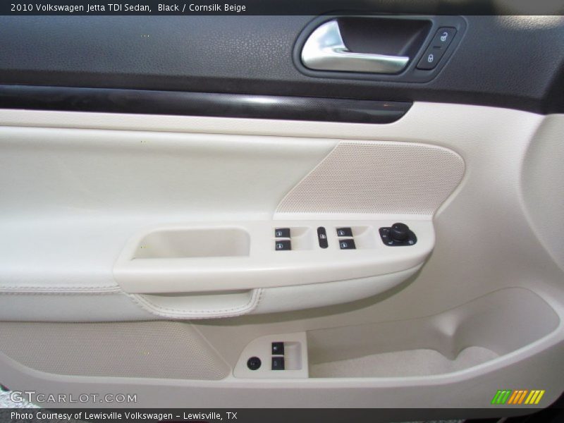 Black / Cornsilk Beige 2010 Volkswagen Jetta TDI Sedan