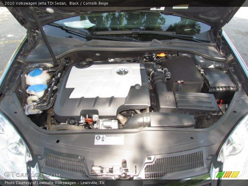 Black / Cornsilk Beige 2010 Volkswagen Jetta TDI Sedan
