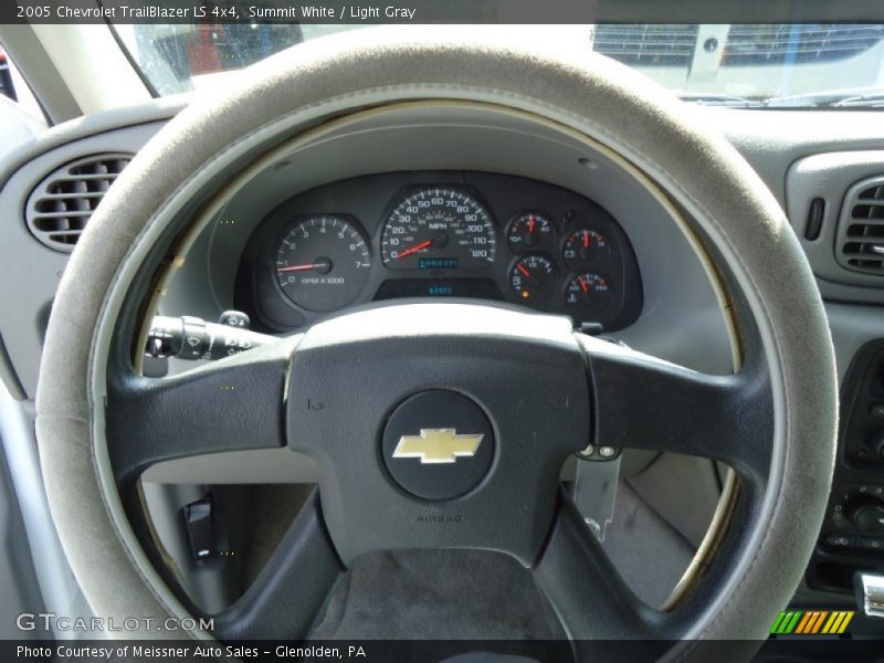 Summit White / Light Gray 2005 Chevrolet TrailBlazer LS 4x4