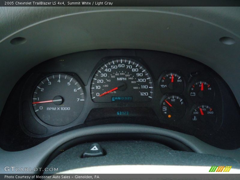 Summit White / Light Gray 2005 Chevrolet TrailBlazer LS 4x4