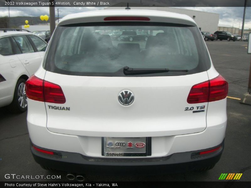 Candy White / Black 2012 Volkswagen Tiguan S 4Motion