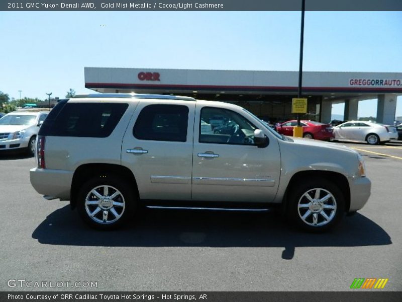 Gold Mist Metallic / Cocoa/Light Cashmere 2011 GMC Yukon Denali AWD