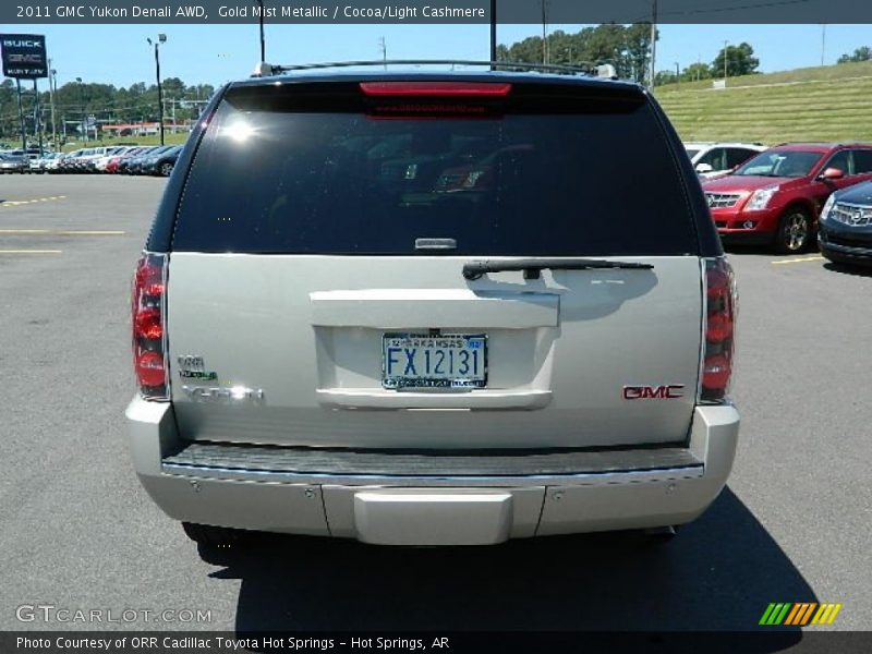Gold Mist Metallic / Cocoa/Light Cashmere 2011 GMC Yukon Denali AWD