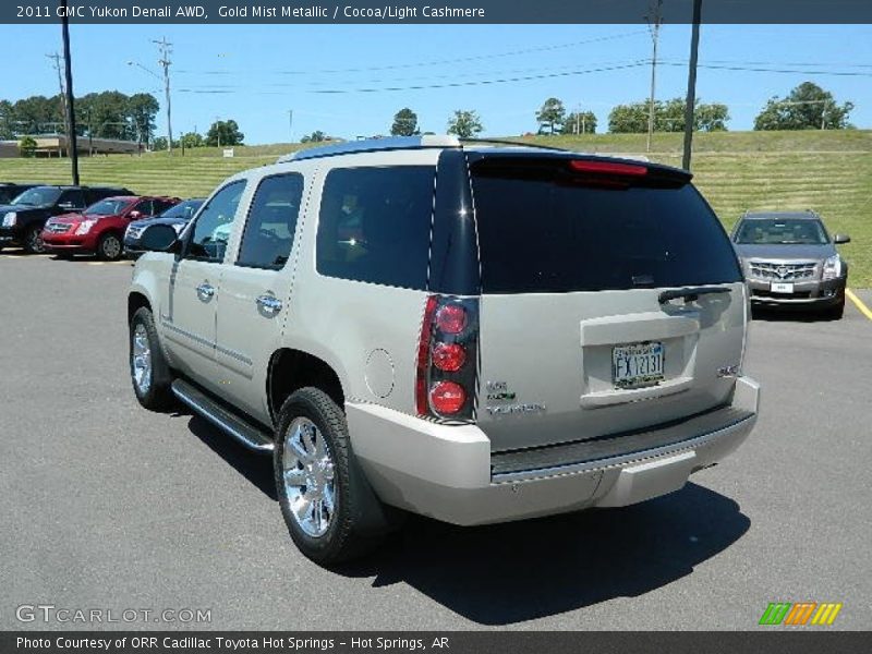 Gold Mist Metallic / Cocoa/Light Cashmere 2011 GMC Yukon Denali AWD
