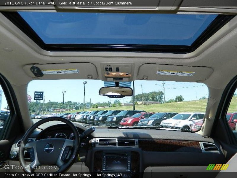 Gold Mist Metallic / Cocoa/Light Cashmere 2011 GMC Yukon Denali AWD