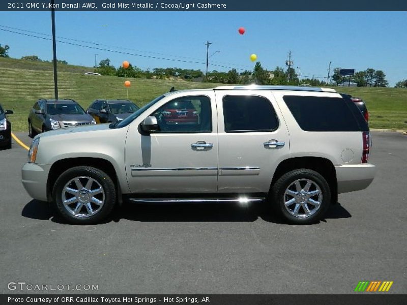 Gold Mist Metallic / Cocoa/Light Cashmere 2011 GMC Yukon Denali AWD