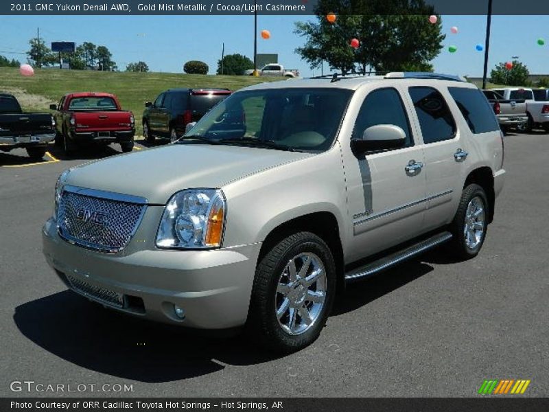 Gold Mist Metallic / Cocoa/Light Cashmere 2011 GMC Yukon Denali AWD