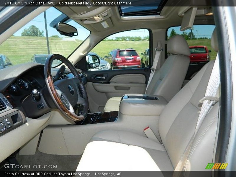 Gold Mist Metallic / Cocoa/Light Cashmere 2011 GMC Yukon Denali AWD