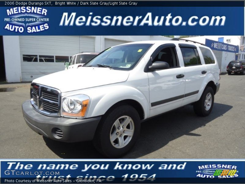 Bright White / Dark Slate Gray/Light Slate Gray 2006 Dodge Durango SXT