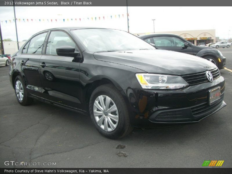 Black / Titan Black 2012 Volkswagen Jetta S Sedan
