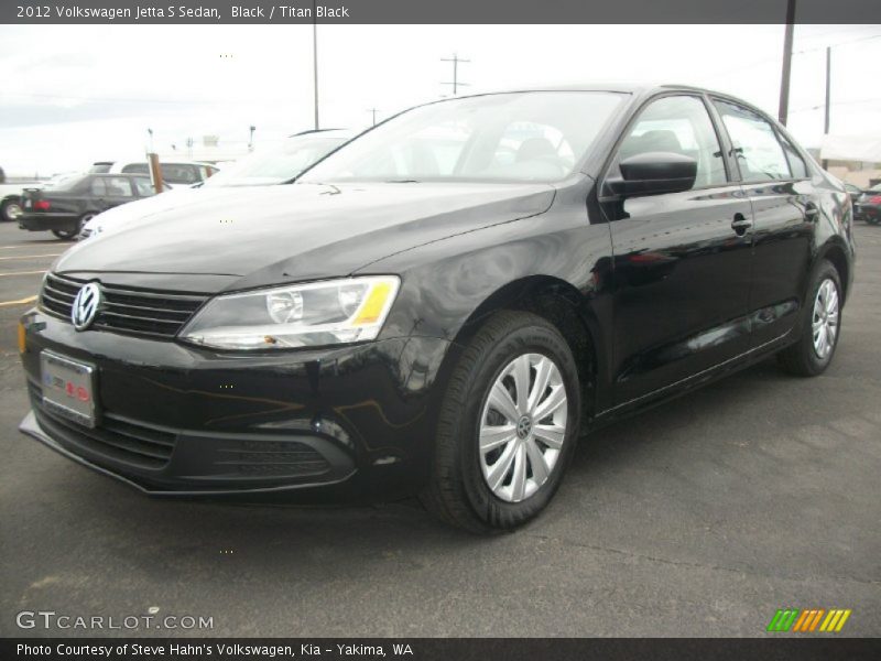 Black / Titan Black 2012 Volkswagen Jetta S Sedan