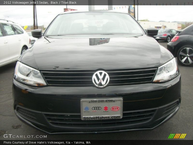 Black / Titan Black 2012 Volkswagen Jetta S Sedan