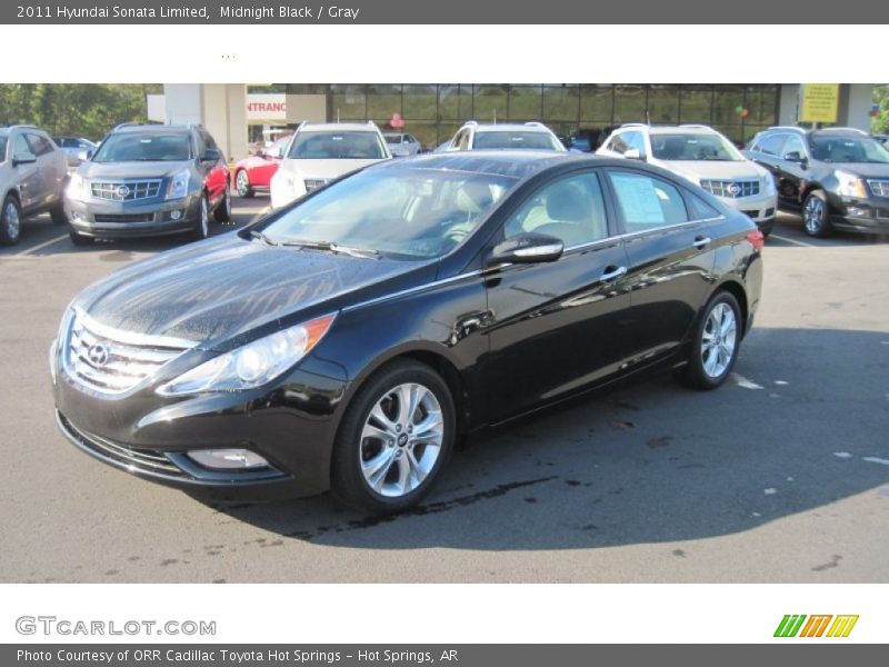 Midnight Black / Gray 2011 Hyundai Sonata Limited