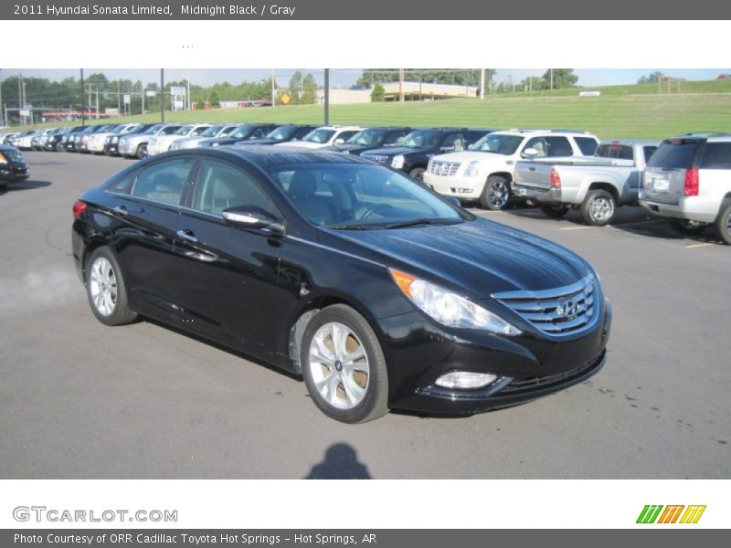 Midnight Black / Gray 2011 Hyundai Sonata Limited