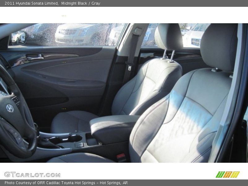 Midnight Black / Gray 2011 Hyundai Sonata Limited