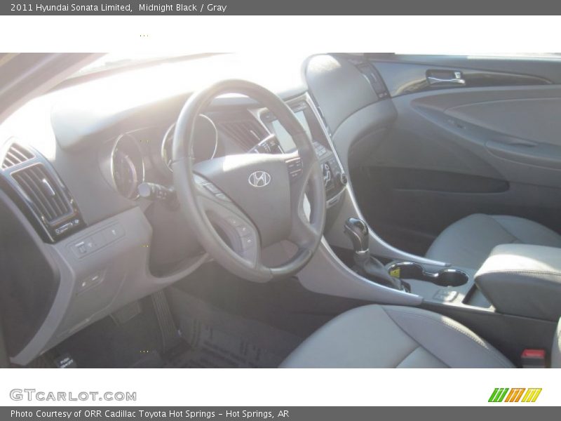 Midnight Black / Gray 2011 Hyundai Sonata Limited