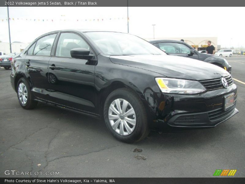 Black / Titan Black 2012 Volkswagen Jetta S Sedan