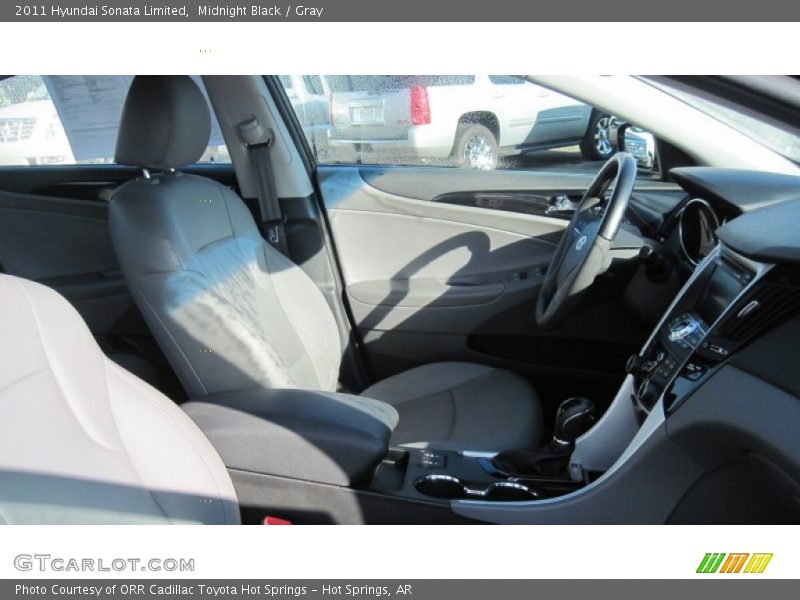 Midnight Black / Gray 2011 Hyundai Sonata Limited