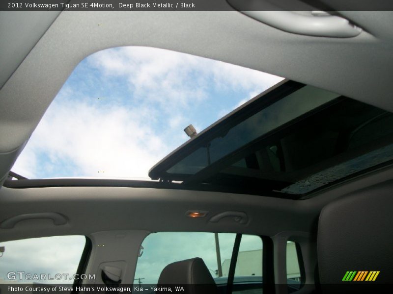 Sunroof of 2012 Tiguan SE 4Motion