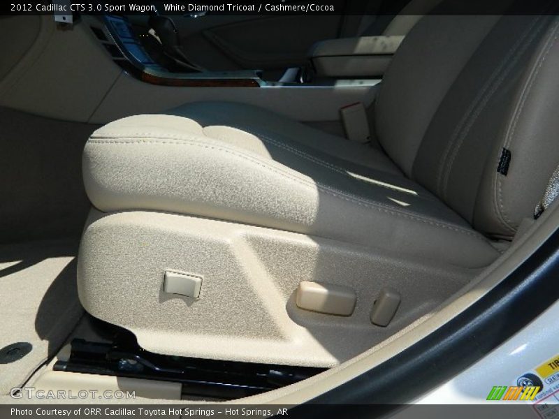 White Diamond Tricoat / Cashmere/Cocoa 2012 Cadillac CTS 3.0 Sport Wagon