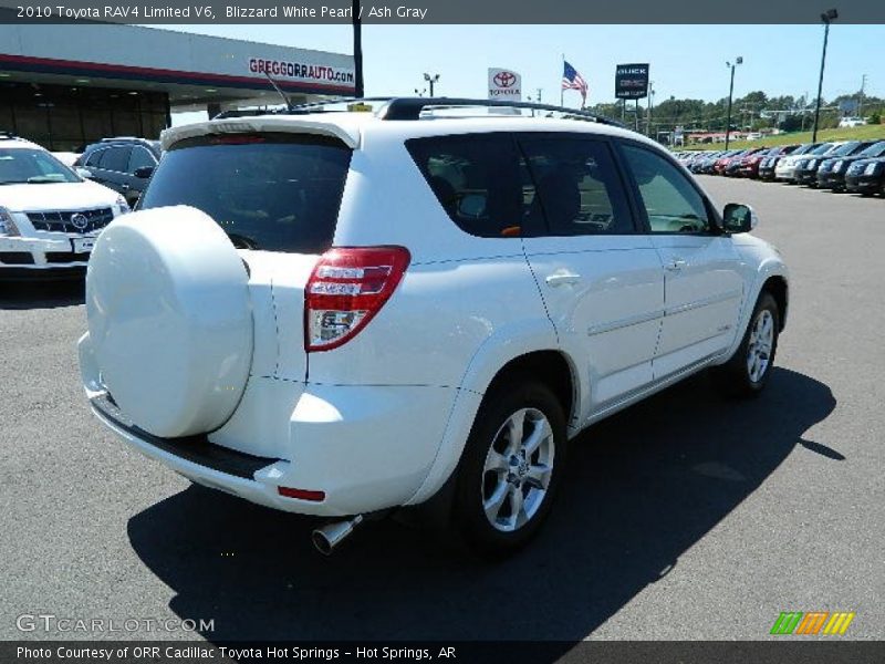 Blizzard White Pearl / Ash Gray 2010 Toyota RAV4 Limited V6