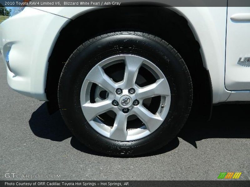 Blizzard White Pearl / Ash Gray 2010 Toyota RAV4 Limited V6