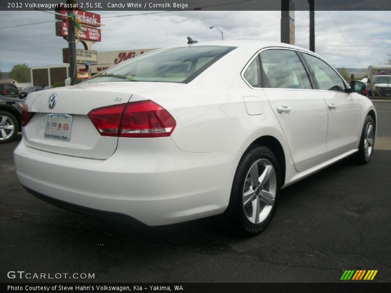 Candy White / Cornsilk Beige 2012 Volkswagen Passat 2.5L SE
