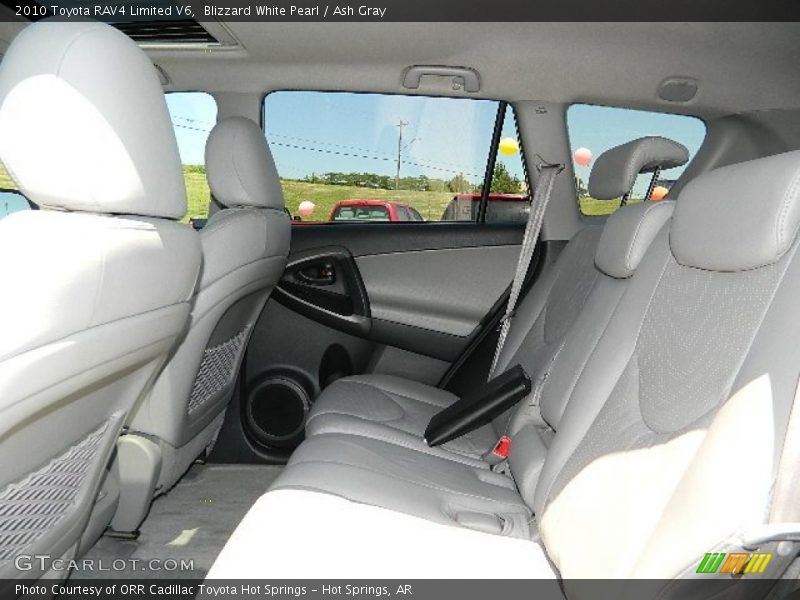 Blizzard White Pearl / Ash Gray 2010 Toyota RAV4 Limited V6